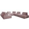 KAWOLA Modulsofa WIOLO SOFT 6 Module 6 Rückenkissen Cord rosa