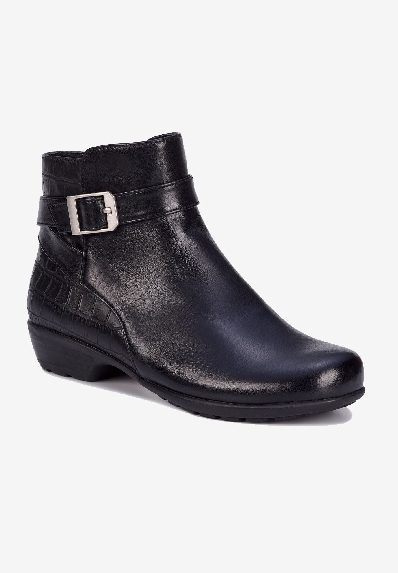Extra Wide Width Women's Ellis Shootie by Ros Hommerson in Black Napa Leather (Size 11 WW)