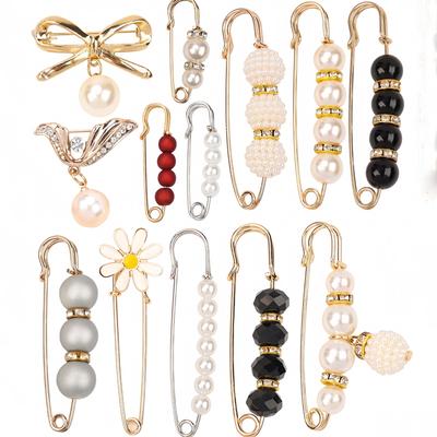 TEMU 13pcs Waist Pin Set - Adjustable Clothing Fasteners, Anti-slip Brooches For Pants & Skirts