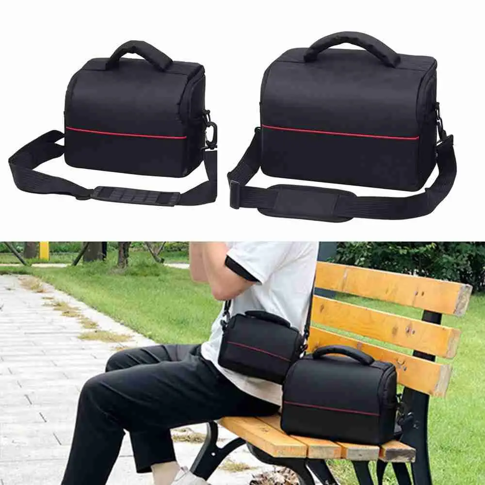 Mode Digitale DSLR Kamera Tasche Schulter Tasche Wasserdichte Fall Fotografie Foto Tasche Für Canon Nikon Sony Objektiv Tasche Tasche Image