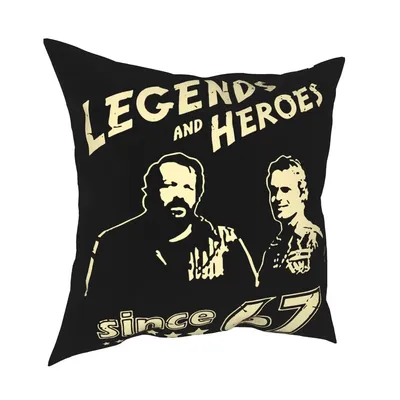 Knospe Spencer Legends Und Hero Seit 67 Kissen Fall Wohnkultur Terence Hill Kissen Werfen Kissen für Image