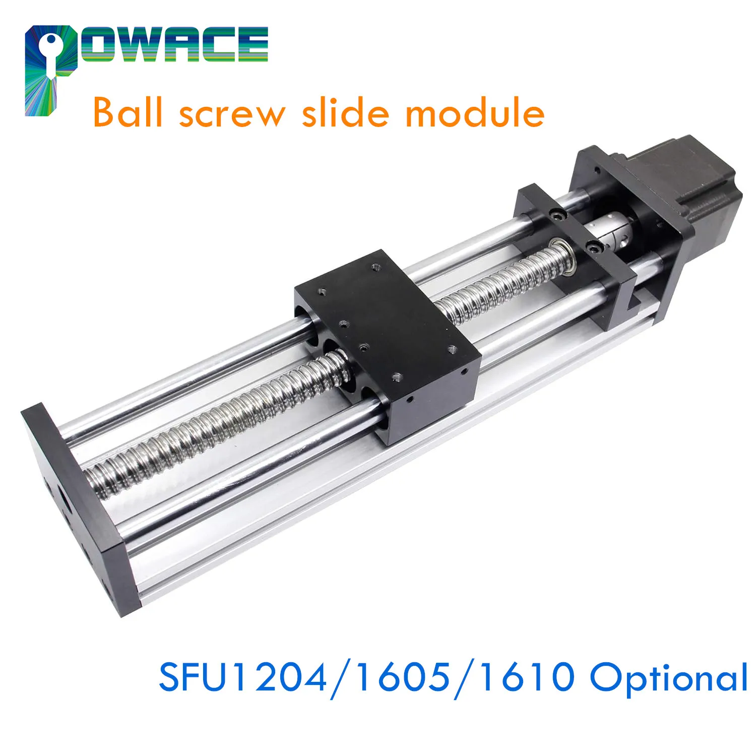 Nema23 Schrittmotor elektrische Linearführung Kugelumlaufspindel lineares Schiebemodul XY-Achsen-Schraubensatz 1204 1605 1610 Image