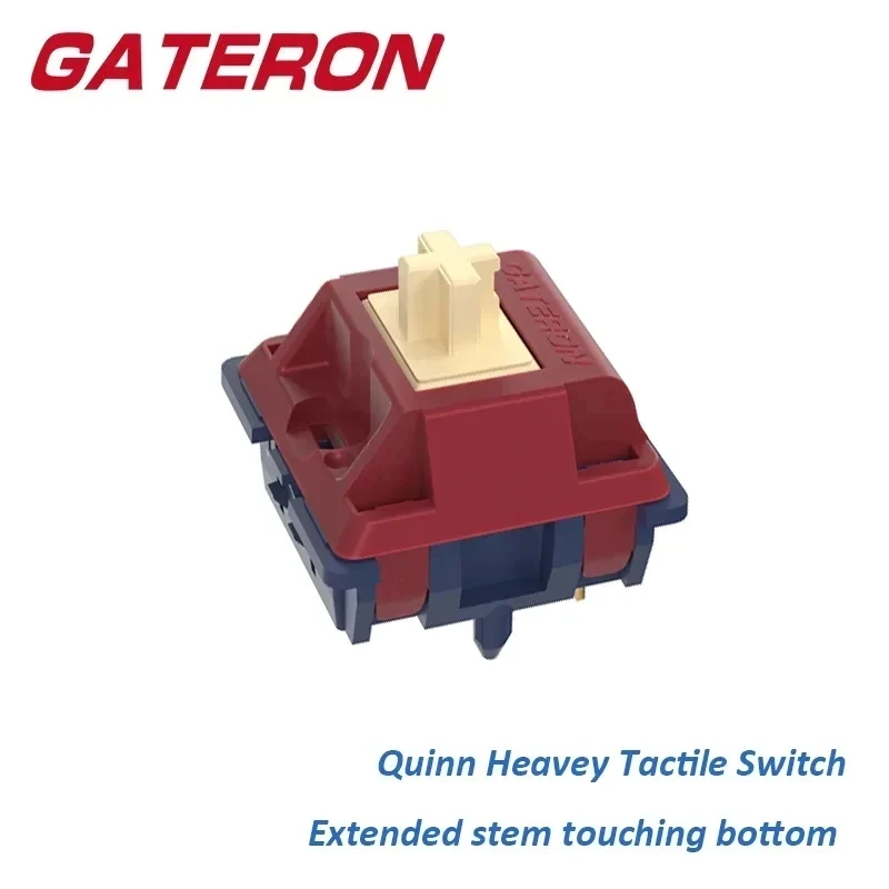 Gateron Quinn Schalter 5 Pin RGB schwere taktile Nylon Pom DIY angepasst für mechanische Tastatur schalter vor geschmiert Image