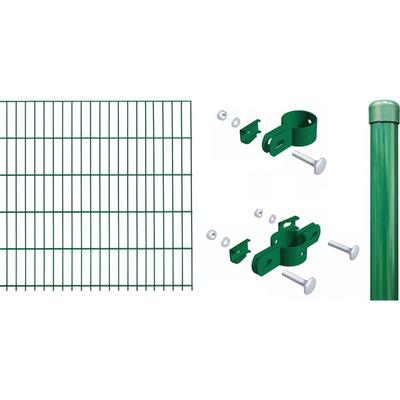 Alberts Einstabmatten Zaun-Set grün, zum Einbetonieren, 100 cm, 10 m