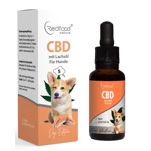 CBD Öl für Hunde mit Lachsöl 5% - 10ml