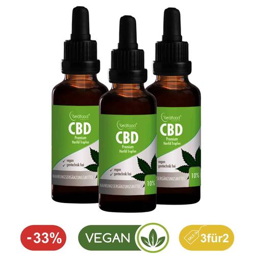 Angebot* 3 x 10% CBD Öl 10ml