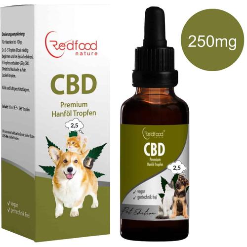 2,5 % CBD ÖL für Tiere 10ml