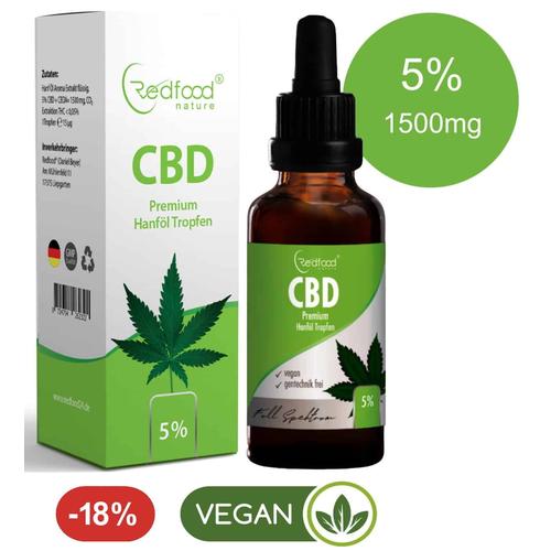 CBD ÖL 5 % Vollspektrum Hanf Öl 30ml