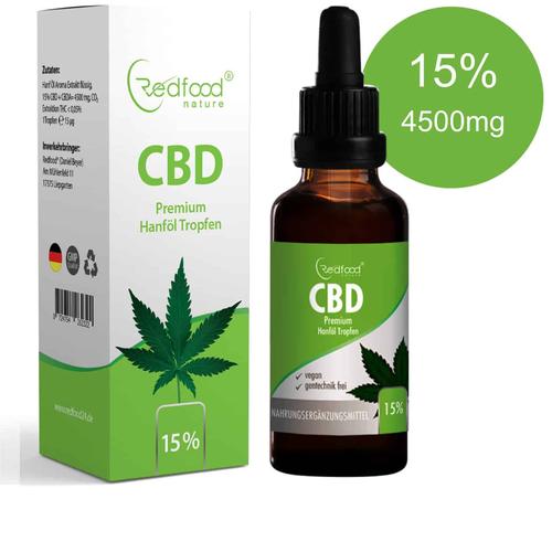 CBD ÖL 15 % Vollspektrum Hanf Öl 30ml