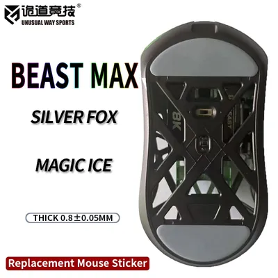 UnusualWaySports Mouse Skates Feet WLmouse Beast X MAX Cambered Surface PTFE Anti Collapse