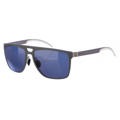 Rechteckige Acetat-Sonnenbrille M7008 Herren