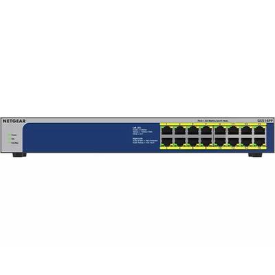 16-Port Gigabit Ethernet High-Power PoE+ Unmanaged Switch