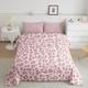 Pink Leopard Skin Leopard Duvet Set For Kids Boys Girls Africa Cheetah Child Bedding Set Ultra Soft Safari Animal Fur Down Comforter King Size