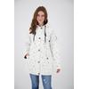 Regenjacke DEPROC ACTIVE "Friesennerz HALIFAX UMBRELLA", Damen, Gr. 52 (XXL), weiß, Obermaterial: 100% Polyurethan; Futter: 100% Polyester, casual, figurumspielend, Langarm gerader Abschluss mit Druckknopf, Jacken, auch in Großen Größen erhältlich
