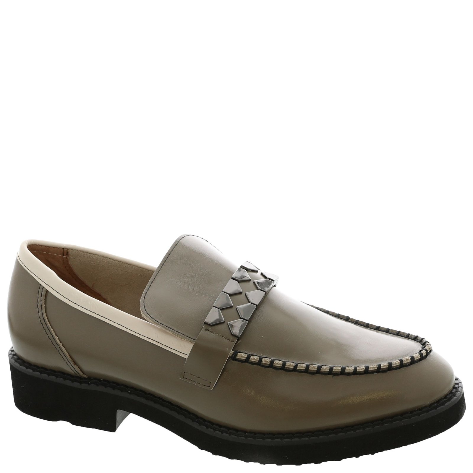 ALL BLACK Clip & Stitch Loafer - Womens Euro 38 US 7.5 Tan Slip On Medium