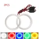 2 pezzi COB Angel Eyes 9-30V con copertura Halo Anelli Luci di cotone per LED Auto Moto Fari