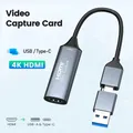 Scheda di acquisizione video USB 3.0 4K 30hz 1080P Compatibile con HDMI con USB/Tipo-c Gioco Grabber Record per Switch Xbox PS4/5 Trasmissione in diretta