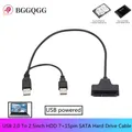 Cavo SATA a USB 2.0 per disco rigido SSD HDD esterno da 2,5 pollici Adattatore SATA 3 a 22 pin