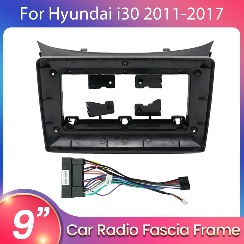 Navifly 9 Zoll Android Autoradio Rahmen Fascia Canbus Box Adapter Decoder Montage Panel Kit für Hyundai I30 II 2 GD 2011 2012-2017 Image