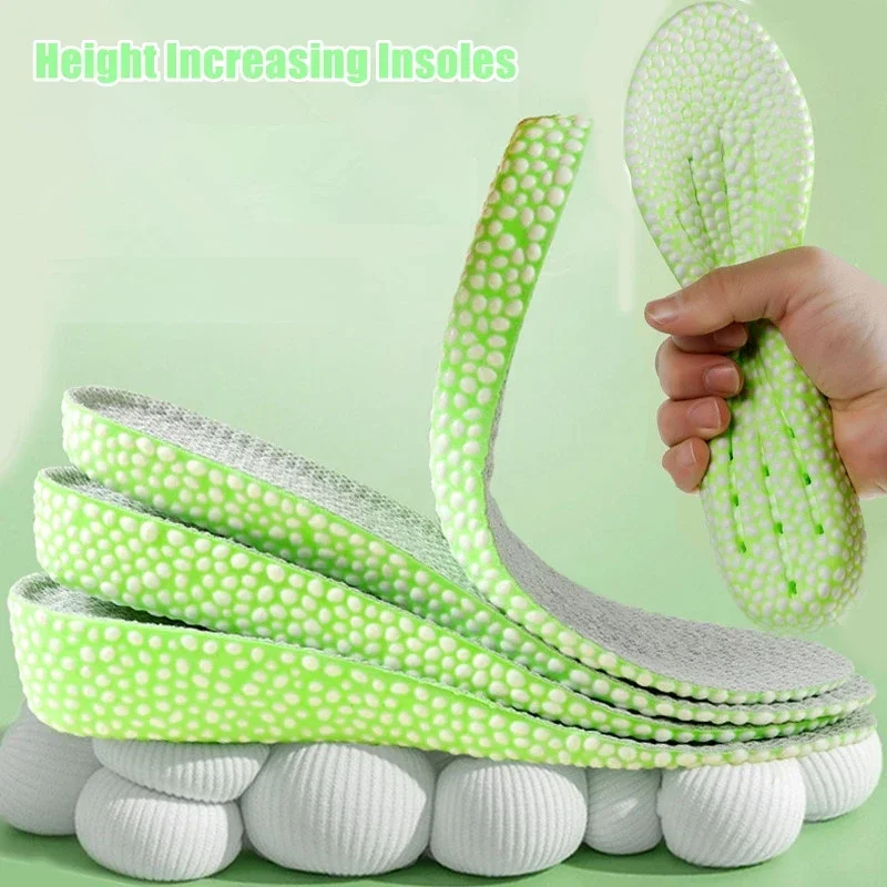 Qualität Stiefel Turnschuhe Stoßdämpfung Einlegesohlen für Füße Höhe Erhöhen Schuhe Einlegesohle 1,5 cm/2,5 cm/3,5 cm Wachsende Schuh Pads 1 Paar Image