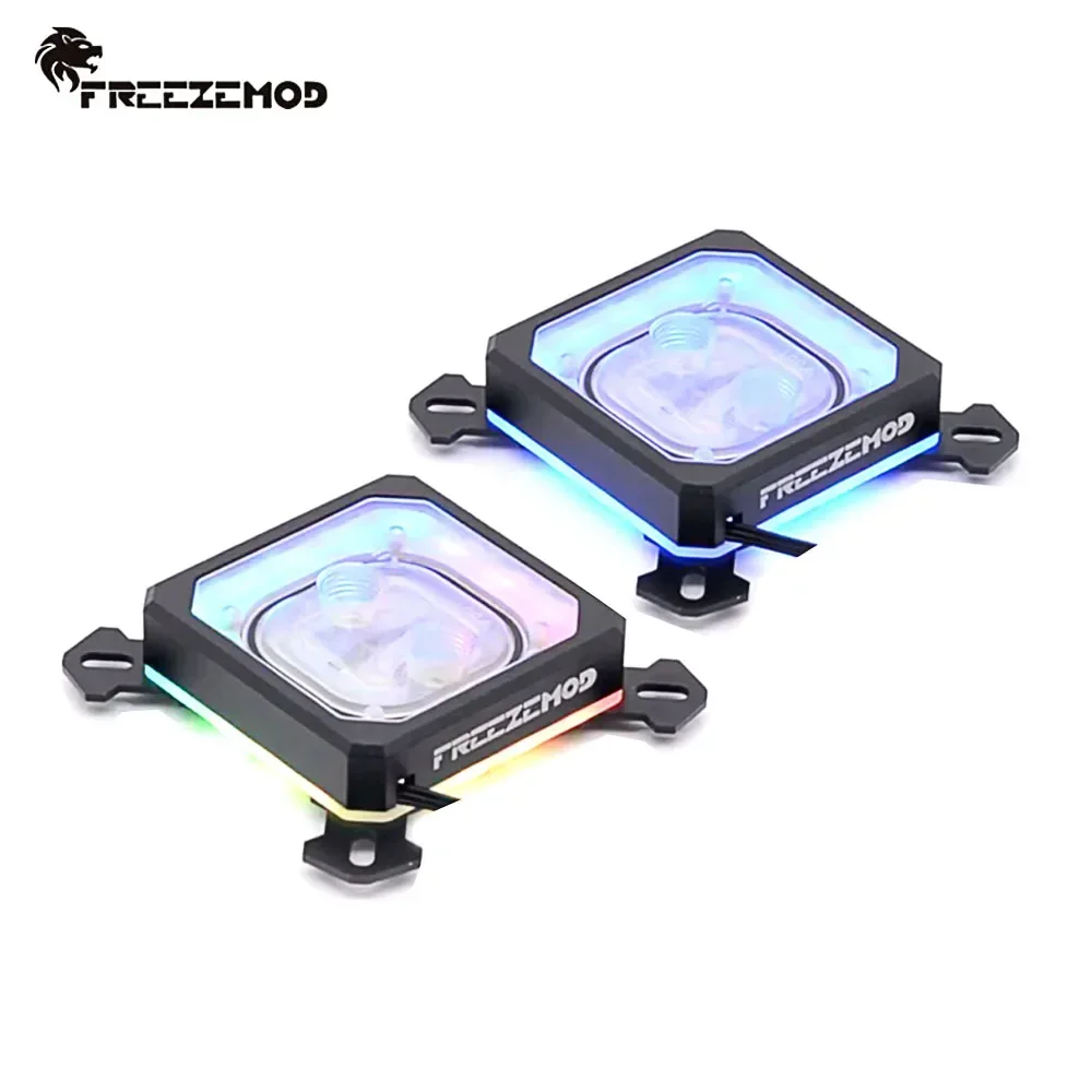 FREEZEMOD Kupfer CPU Wasserblock für Intel LGA 1700/1200/1156/1155/1151/1150 Computer Prozessor Kühler 5V Aura SYNC Image