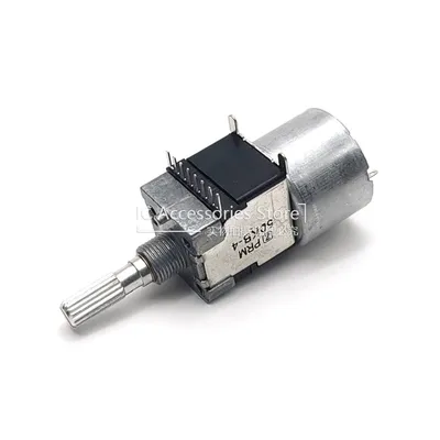 1PCS 50KΩ B-4 Duplex Motor Audio Lautsprecher Power Verstärker Volumen Potentiometer 50KB-4 B50K Einreihige 8Pin Griff 25MM Image