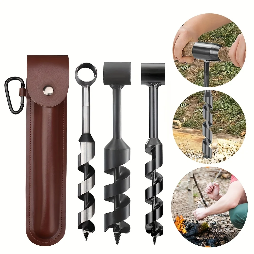 160mm Outdoor Survival Bohrer Auger Wrench Survival Gear Tool Sport Dschungel Handwerk Camping Bushcraft Zubehör Image