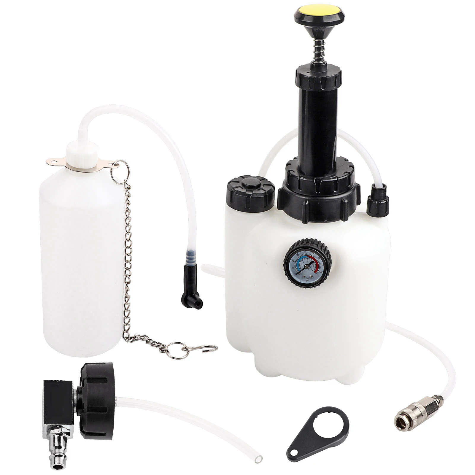 3L Manueller Bremsöl-Entlüfter, Spannungsanzeige, manuelles Auto-Entlüfter, Flüssigkeit, Ölwechsler, Kupplungs-Entlüftungssystem für europäisches Modell Image