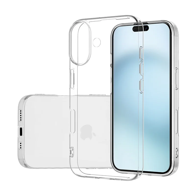 Ultra dünne klare Hülle für iPhone 16 Pro Max weiche Silikon hüllen für iPhone 16 Pro Max 16 plus transparente TPU-Rückseite Image