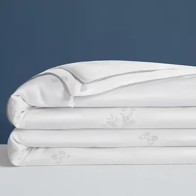 Mulberry Silk Duvets Cotton Jacquard 100% Silk Filling Spring Summer Quilts Soft Warm Single Double Queen Duvet Comforters