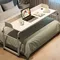 Doppelter Desktop-Laptop-Tisch auf dem Bett, mobiles, verstellbares Straddle-Bett, Lazy Table, Pflegetisch