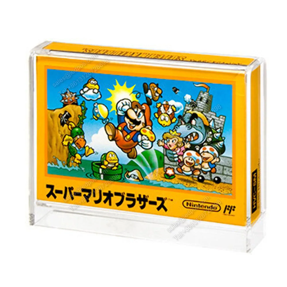 Perspex Clear NES Famicom Horizontal Video Games Acrylic Display Case Game Box Storage Protector for NintendoNES Collectibles