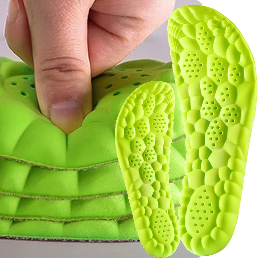 4d ortho pä dische Sporte in lagen Soft Shock Absorption Sporte in lagen Stoß dämpfung Laufs chuh polster für Männer Frauen Schuhe Einlegesohlen Image