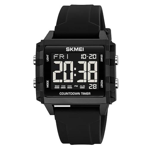 SKMEI Jugend Coole Digitale Sportuhren Geschenk für Männer Frauen Studenten 5Bar Wasserdicht Stoppuhr Countdown-Armbanduhr