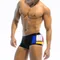 Mens Swimwear Swim Briefs Boxer Swimsuits Male Color Block Surf Shorts Trunks Square Leg Bathing