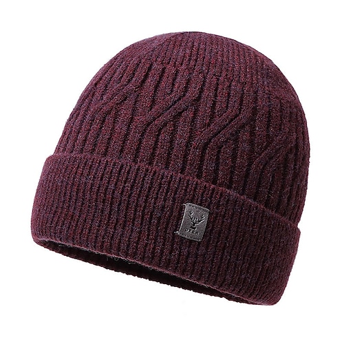 Wanderhut Sturmhaube Wintermantel Skullcap-Mütze Thermowarm Fleece-Futter Weich Winter Herren Angeln Aktivität Image