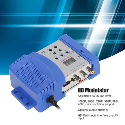 HD Modulator PAL NTSC Format Drive Free HD Multimedia Interface AV to RF Converter for Home TV