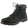 Winterboots RIEKER, Herren, Gr. 48, schwarz, Leder, Lederimitat, casual, Schuhe Schnürboots, mit TEX-Ausstattung