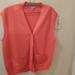 J. Crew Tops | J.Crew Sz M Orange Sweater Vest Sleeveless- Buttons - Updated J.Crew Label | Color: Orange | Size: M