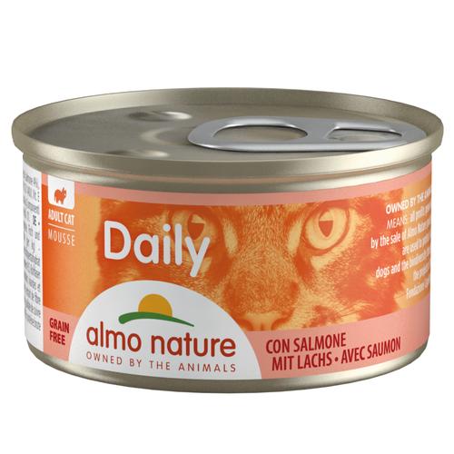 24x85 g Daily Menu Mousse mit Lachs Almo Nature Katzenfutter nass - 20 + 4 gratis!