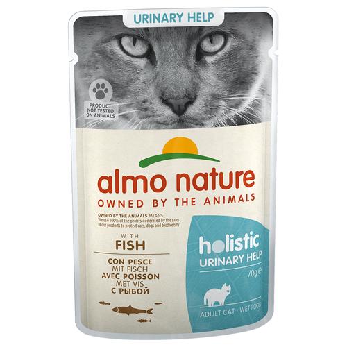 20 + 4 gratis! 24 x 70 g Almo Nature Holistic Urinary Help - Fisch