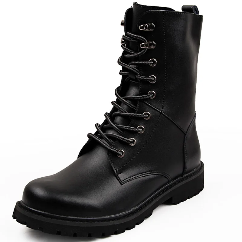 Stiefeletten Männer Outdoor Leder Winter Pelz Warme Mann Stiefel Uns Jagd Stiefel Für Männer Schuhe Casual
