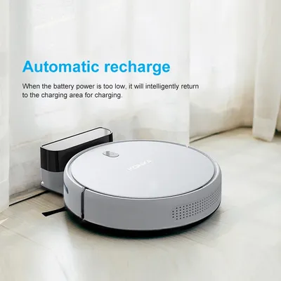 2024 NEUE 1000Pa 3 In 1 Slim Home Intelligente Fegt Wischen Staubsauger Maschine Automatisch Image