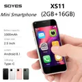 Soyes XS11 Mini Smartphone Android 8.1 2GB + 16GB 3D Glass Body Quad Core telefoni cellulari Google Play 2.5 "piccolo telefono cellulare in vendita