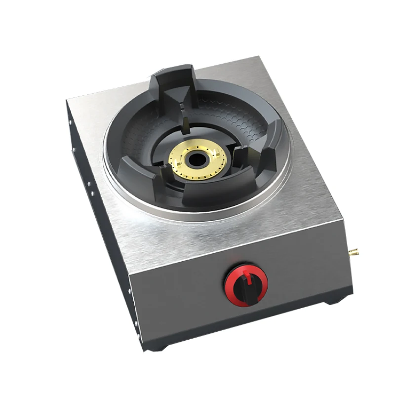 Shaped Einzel Herd Haushalt Liquefied Petroleum Gas Herd Puls Elektronische Zündung Herd Verdickt Edelstahl Gasherd Image