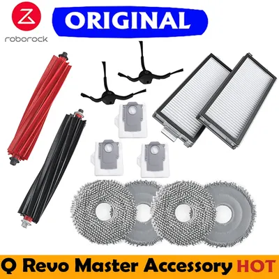 Original roborock qrevo master accessory Mop Dust Bag Washable Filter Main/Side Brush Robot Vacuum