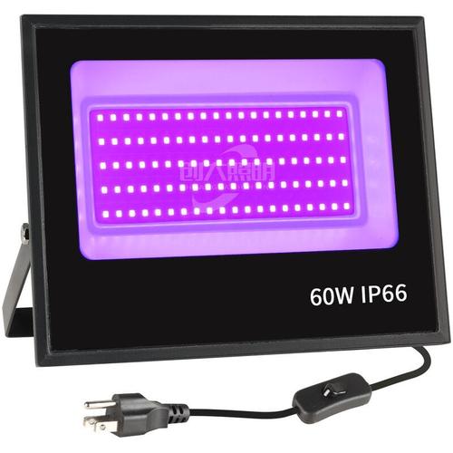 60 W LED-Schwarzlicht, UV-Strahler für den Außenbereich, IP66 wasserdicht, lila LED-Licht,