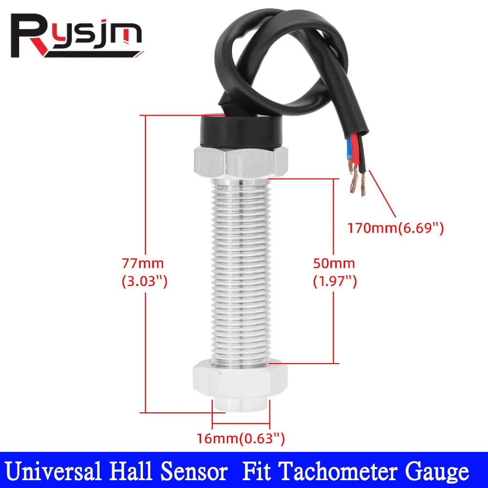 Neuester Hall-Sensor für Drehzahlmesser, Drehzahlmesser, Drehzahlsensoren, Hall-Geschwindigkeitssensoren, stabile Messung Image