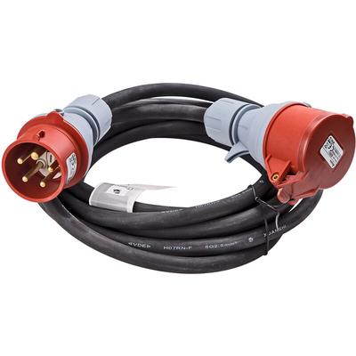 CEE Verlängerungskabel 5m Kabel H07RNF 16A 5x2,5qmm für innen und außen Image