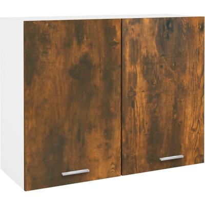 Hängeschrank Räuchereiche 80x31x60 cm Holzwerkstoff Vidaxl